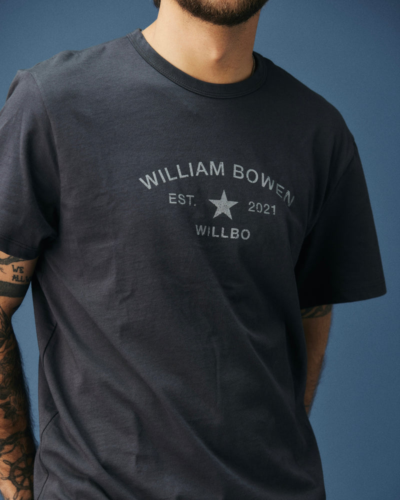 Washed Black Athletic Heather White