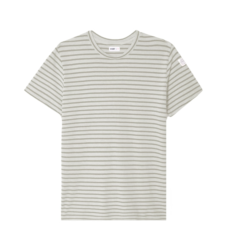 Striped Cotton SS Crew